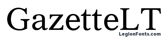 GazetteLTStd Roman Font