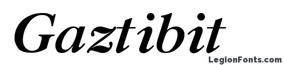 шрифт Gaztibit, бесплатный шрифт Gaztibit, предварительный просмотр шрифта Gaztibit