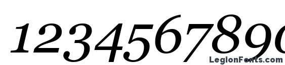 font georgia numbers