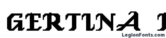 шрифт GERTINA Regular, бесплатный шрифт GERTINA Regular, предварительный просмотр шрифта GERTINA Regular