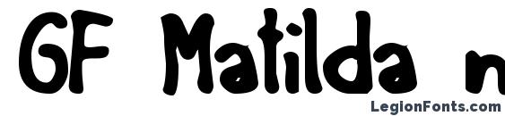 GF Matilda normal font, free GF Matilda normal font, preview GF Matilda normal font
