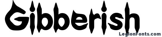 шрифт Gibberish, бесплатный шрифт Gibberish, предварительный просмотр шрифта Gibberish