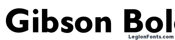 Gibson Bold Font