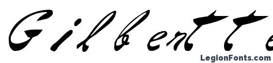 Gilberttext61 regular Font, Calligraphy Fonts