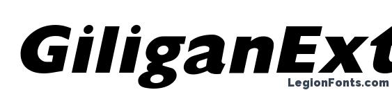 шрифт GiliganExtrabold Italic, бесплатный шрифт GiliganExtrabold Italic, предварительный просмотр шрифта GiliganExtrabold Italic