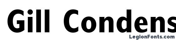 Шрифт Gill Condensed SSi Bold Condensed