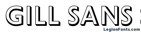 Gill Sans Shadowed font, free Gill Sans Shadowed font, preview Gill Sans Shadowed font