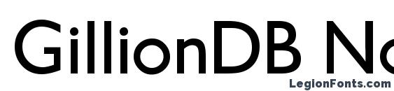 шрифт GillionDB Normal, бесплатный шрифт GillionDB Normal, предварительный просмотр шрифта GillionDB Normal