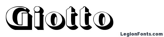 Giotto font, free Giotto font, preview Giotto font
