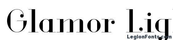 шрифт Glamor Light, бесплатный шрифт Glamor Light, предварительный просмотр шрифта Glamor Light