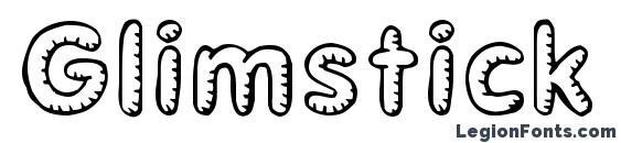 шрифт Glimstick, бесплатный шрифт Glimstick, предварительный просмотр шрифта Glimstick