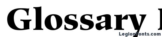 Glossary Black SSi Black font, free Glossary Black SSi Black font, preview Glossary Black SSi Black font
