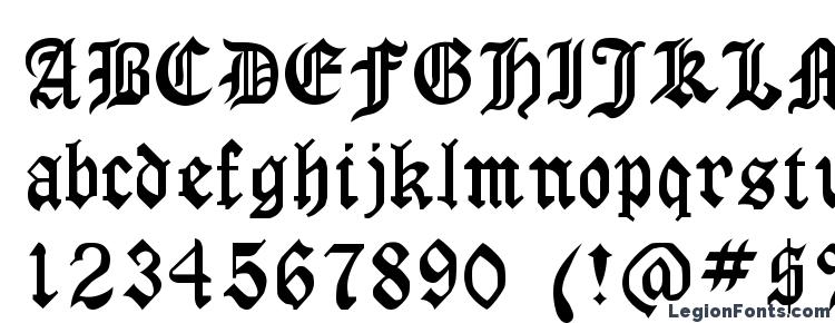 glyphs GothicRus Medium font, сharacters GothicRus Medium font, symbols GothicRus Medium font, character map GothicRus Medium font, preview GothicRus Medium font, abc GothicRus Medium font, GothicRus Medium font