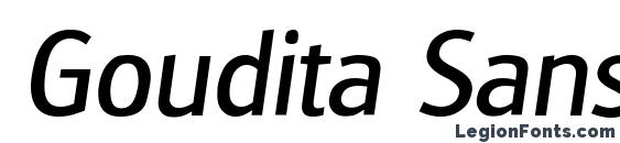 шрифт Goudita Sans SF Italic, бесплатный шрифт Goudita Sans SF Italic, предварительный просмотр шрифта Goudita Sans SF Italic