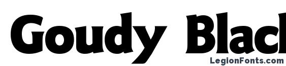 шрифт Goudy Black, бесплатный шрифт Goudy Black, предварительный просмотр шрифта Goudy Black