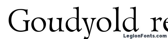 Goudyold regular Font