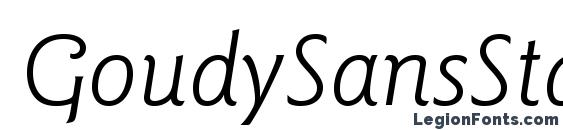 GoudySansStd BookItalic font, free GoudySansStd BookItalic font, preview GoudySansStd BookItalic font