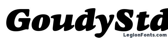 GoudyStd HeavyfaceItalic font, free GoudyStd HeavyfaceItalic font, preview GoudyStd HeavyfaceItalic font