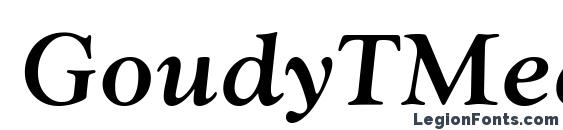 шрифт GoudyTMed Italic, бесплатный шрифт GoudyTMed Italic, предварительный просмотр шрифта GoudyTMed Italic