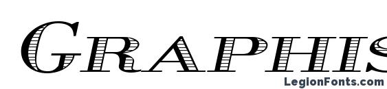 шрифт Graphis Oblique, бесплатный шрифт Graphis Oblique, предварительный просмотр шрифта Graphis Oblique