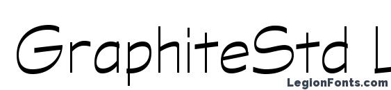 шрифт GraphiteStd Light, бесплатный шрифт GraphiteStd Light, предварительный просмотр шрифта GraphiteStd Light