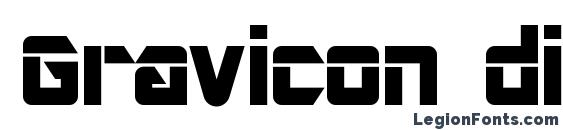 шрифт Gravicon display, бесплатный шрифт Gravicon display, предварительный просмотр шрифта Gravicon display