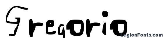 шрифт Gregorio, бесплатный шрифт Gregorio, предварительный просмотр шрифта Gregorio