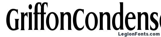Шрифт GriffonCondensed Bold