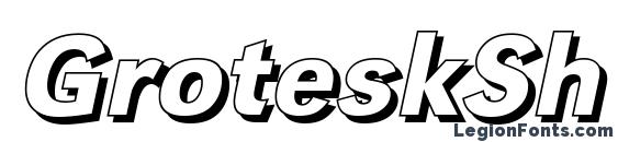шрифт GroteskSh Medium Italic, бесплатный шрифт GroteskSh Medium Italic, предварительный просмотр шрифта GroteskSh Medium Italic