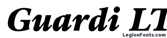 шрифт Guardi LT 96 Black Italic, бесплатный шрифт Guardi LT 96 Black Italic, предварительный просмотр шрифта Guardi LT 96 Black Italic