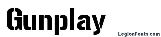 шрифт Gunplay, бесплатный шрифт Gunplay, предварительный просмотр шрифта Gunplay