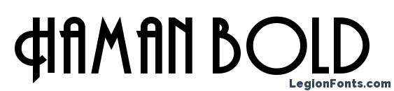 шрифт Haman bold, бесплатный шрифт Haman bold, предварительный просмотр шрифта Haman bold