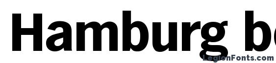 Шрифт Hamburg bold