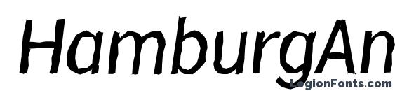 шрифт HamburgAntique Italic, бесплатный шрифт HamburgAntique Italic, предварительный просмотр шрифта HamburgAntique Italic