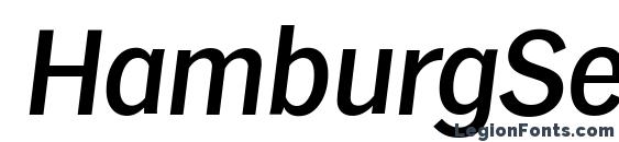 HamburgSerial Medium Italic Font