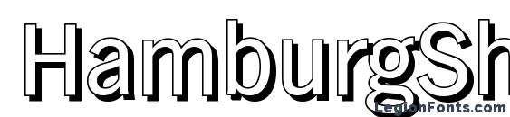 HamburgShadow Regular font, free HamburgShadow Regular font, preview HamburgShadow Regular font