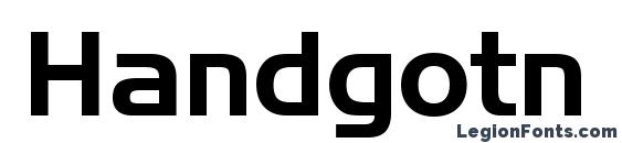 шрифт Handgotn, бесплатный шрифт Handgotn, предварительный просмотр шрифта Handgotn