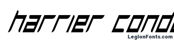 шрифт Harrier Condensed Italic, бесплатный шрифт Harrier Condensed Italic, предварительный просмотр шрифта Harrier Condensed Italic