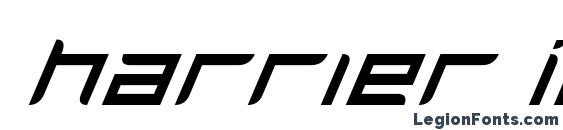 шрифт Harrier Italic, бесплатный шрифт Harrier Italic, предварительный просмотр шрифта Harrier Italic