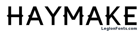 шрифт Haymaker, бесплатный шрифт Haymaker, предварительный просмотр шрифта Haymaker