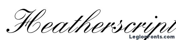 шрифт Heatherscriptc, бесплатный шрифт Heatherscriptc, предварительный просмотр шрифта Heatherscriptc