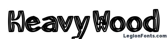 шрифт HeavyWood, бесплатный шрифт HeavyWood, предварительный просмотр шрифта HeavyWood