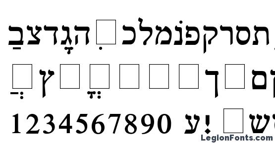best hebrew fonts for windows 10
