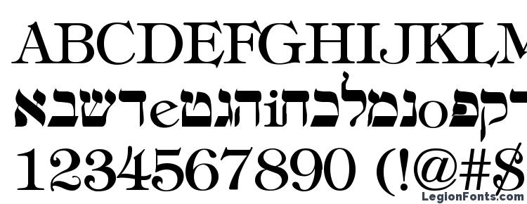 free hebrew font microsoft