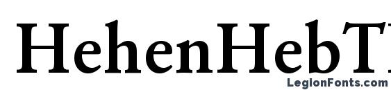 шрифт HehenHebTBol, бесплатный шрифт HehenHebTBol, предварительный просмотр шрифта HehenHebTBol