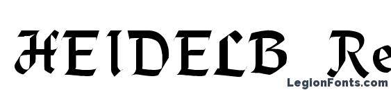 HEIDELB Regular Font