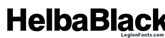 HelbaBlackDB Normal font, free HelbaBlackDB Normal font, preview HelbaBlackDB Normal font