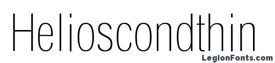шрифт Helioscondthin, бесплатный шрифт Helioscondthin, предварительный просмотр шрифта Helioscondthin