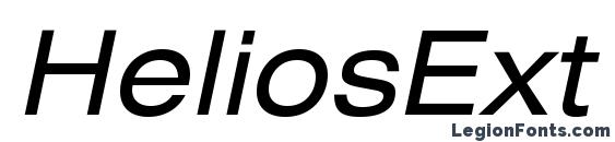 шрифт HeliosExt Italic, бесплатный шрифт HeliosExt Italic, предварительный просмотр шрифта HeliosExt Italic
