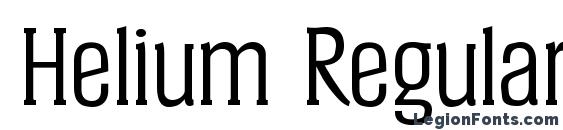 Helium Regular Font